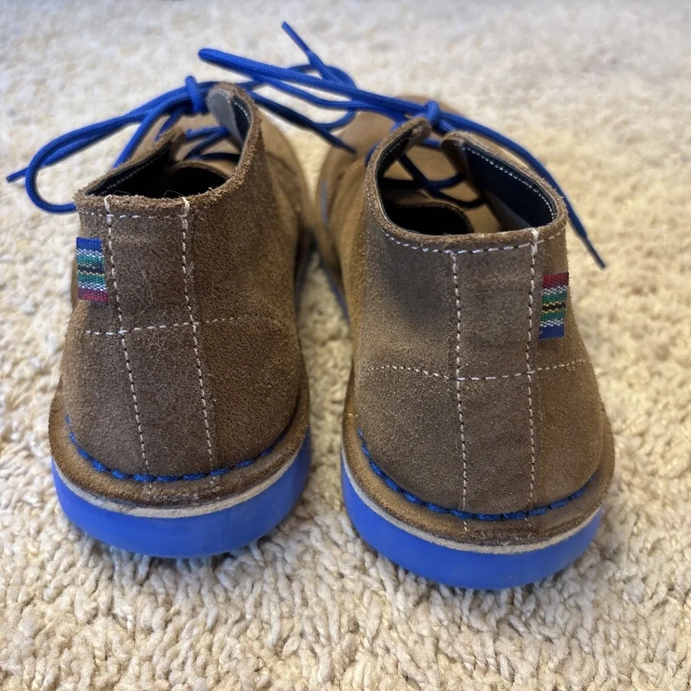 Veldskoen Heritage Mens J Bay Blue Sole Lace Up Shoes Size 7.5 $200